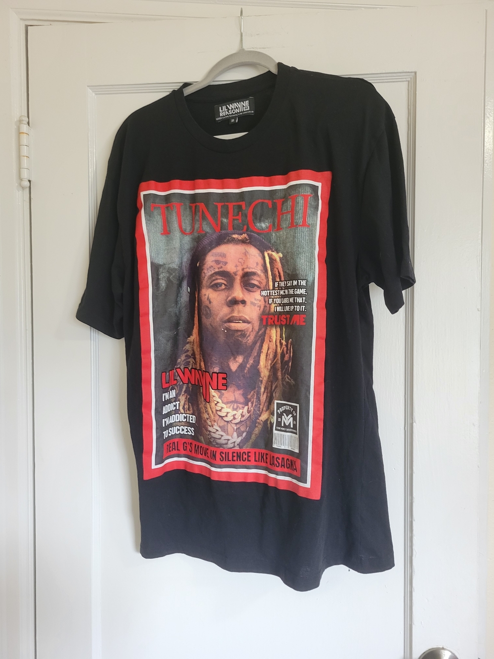 Lil Wayne Magazine Cover T-Shirt Black YMCMB Tunechi Weezy Rap